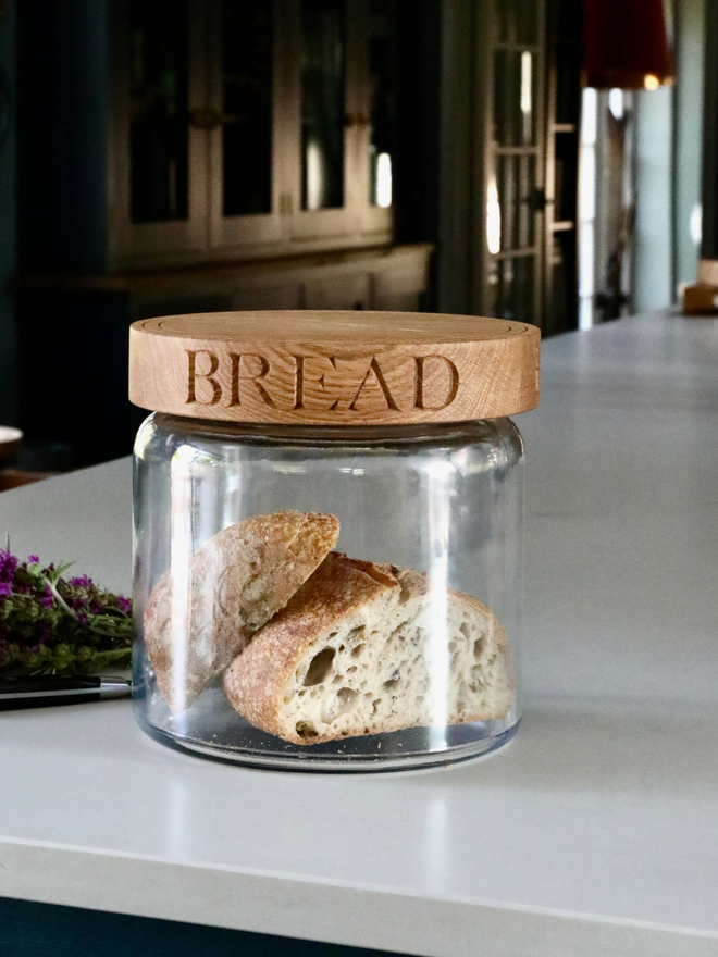 Glass Bread Bin