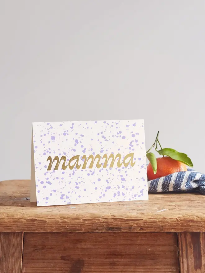 splatter-greeting-card-with-hot-foil-mamma-for-mothers-day SP-MAMMA-GL
