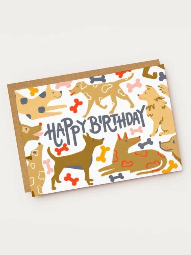 Happy Birthday Dogs Card