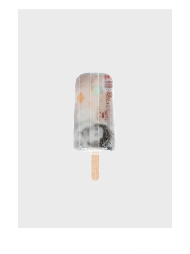 Ten Pound Note Ice Lolly Giclée Print