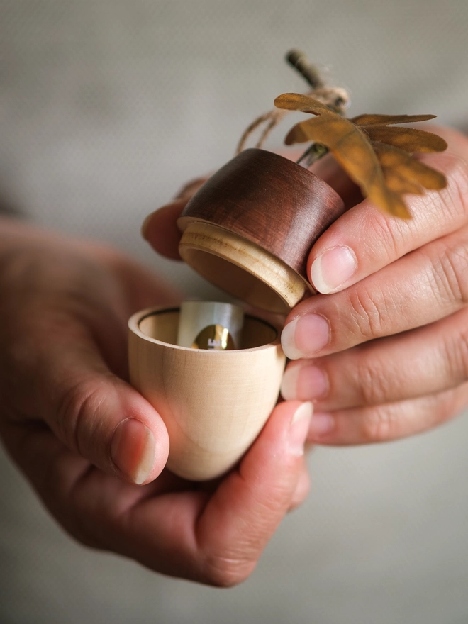 Thanks for helping me grow wooden acorn decoration
