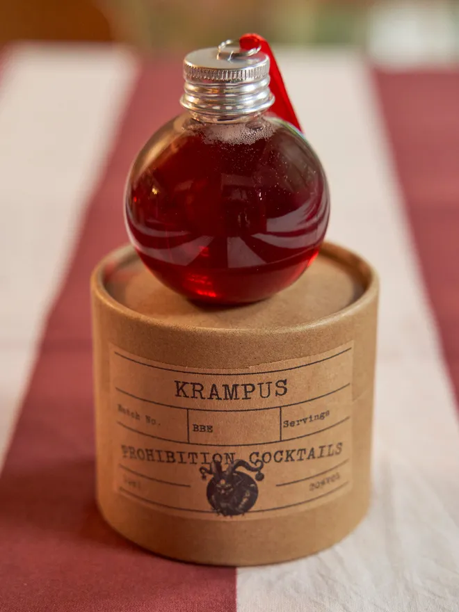 Krampus cocktail bauble