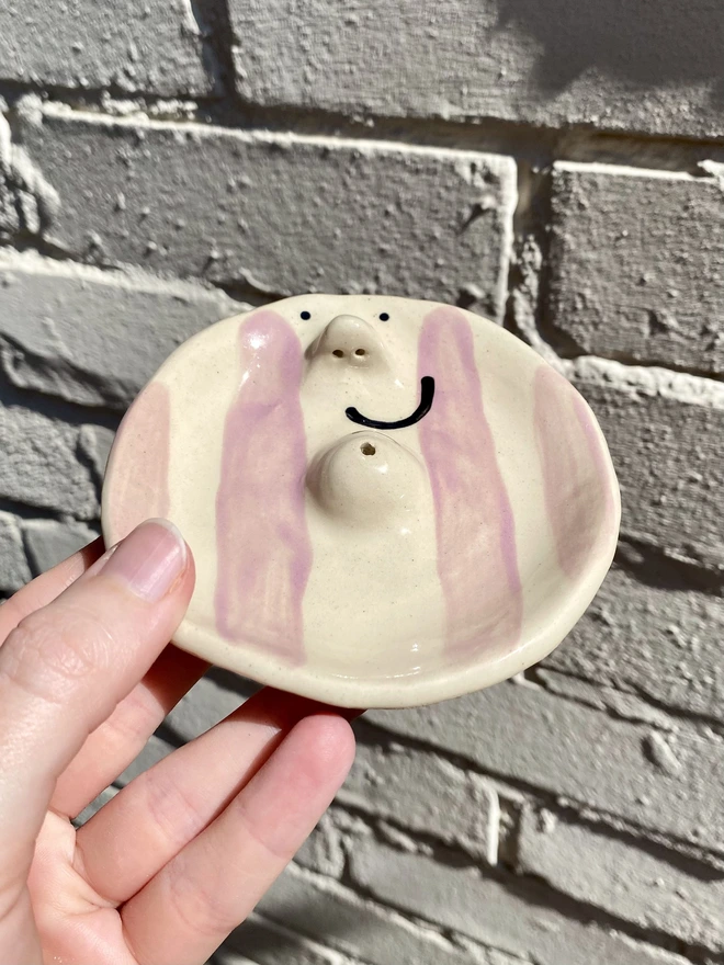 lavender incense dish