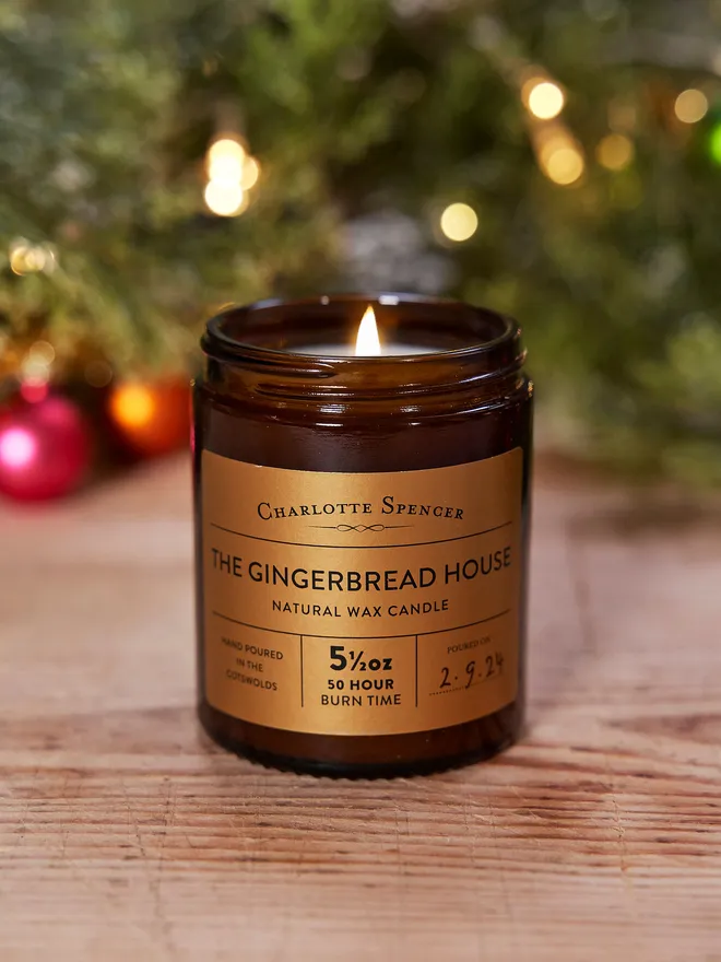 Gingerbread House Candle