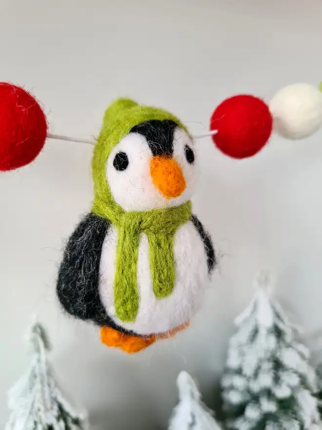 Felt Penguin Garland