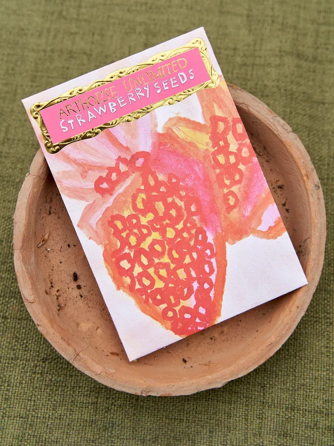 Strawberry seed packets