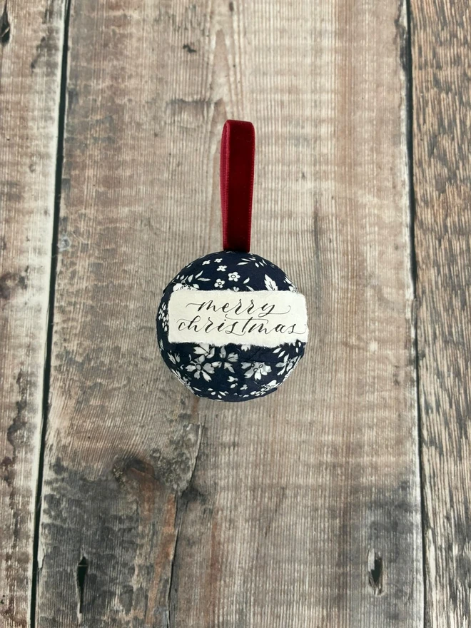 Liberty fabric bauble floral pattern