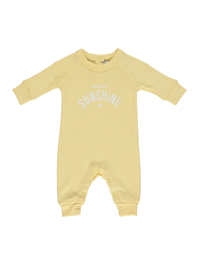 yellow sunshine baby onesie