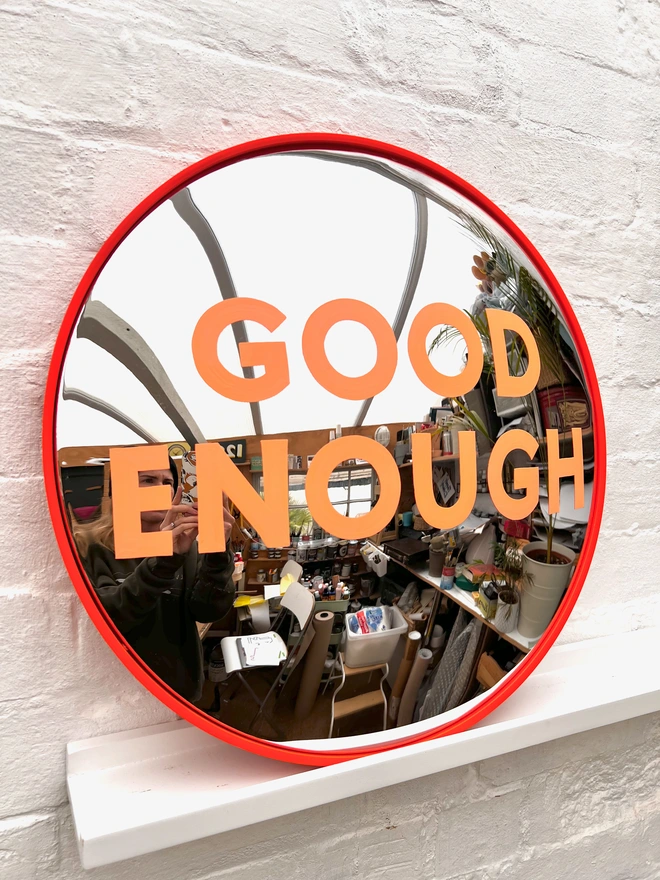 Convex painted mirror good enough