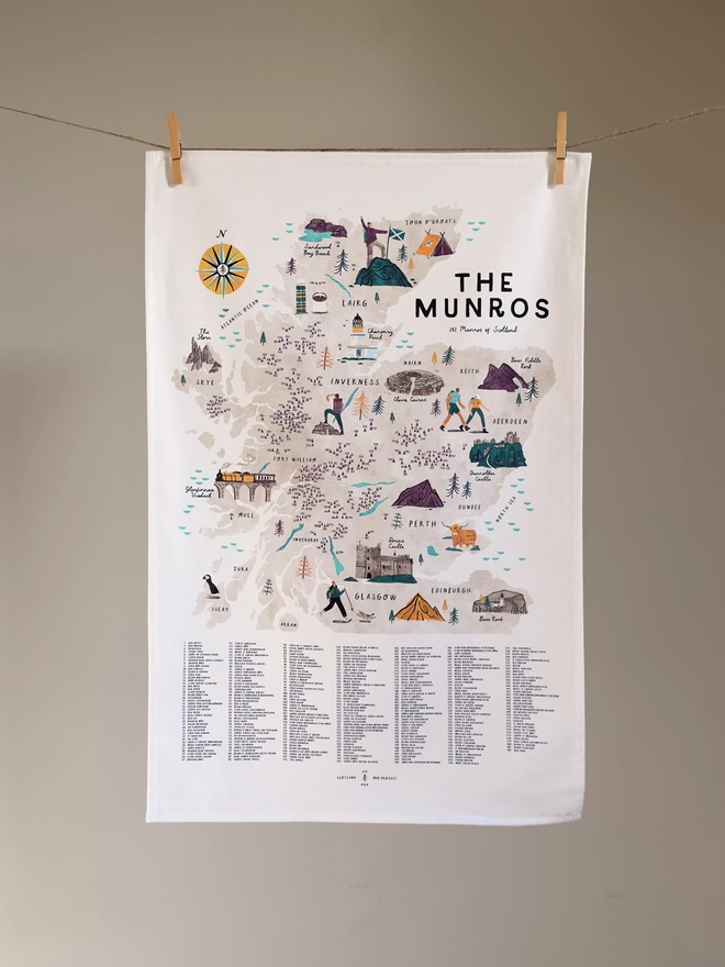Munros Tea Towel 