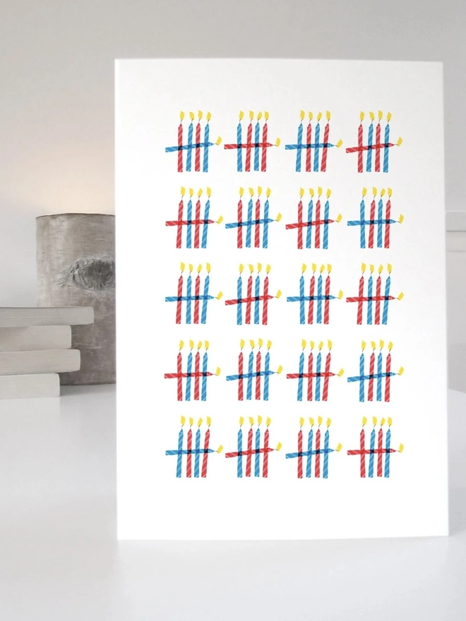 100th Birthday Candle Tally Card 