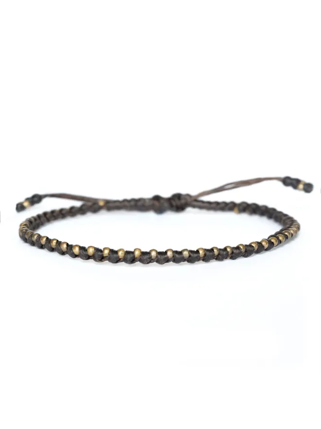brown cord and bronze anniversary gift