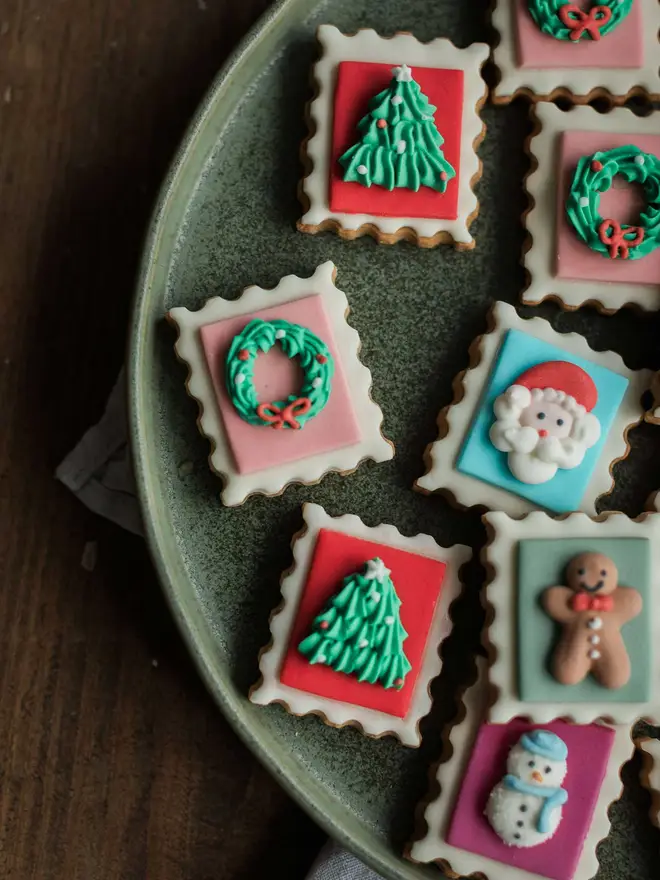 Santas Biscuit Stamp Jar