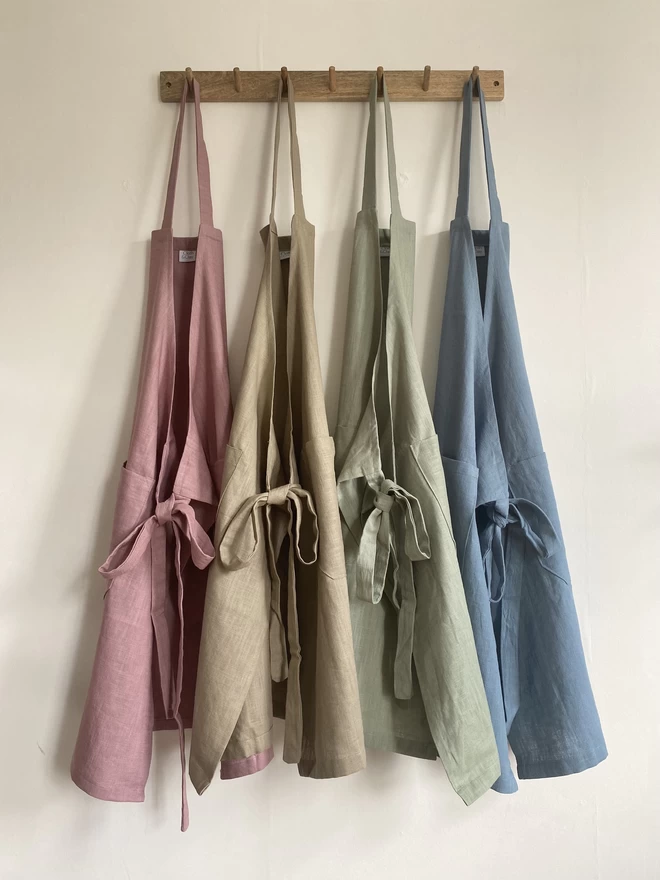 Linen aprons, perfect for cooking, crafting and more