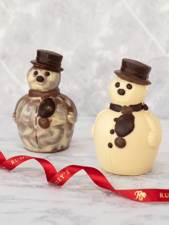 Christmas chocolate snowmen