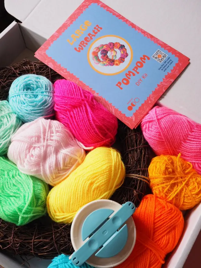 wreath pom pom kit