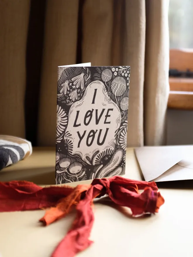 'I Love You' greetings card for Valentine's Day