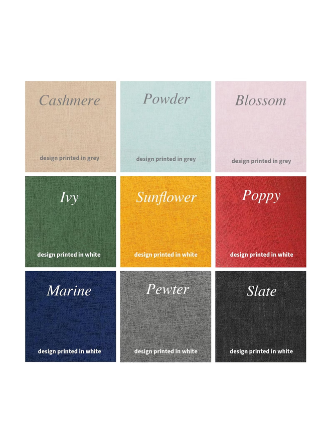 personalised wedding guestbook. personalised wedding guestbook colour examples.