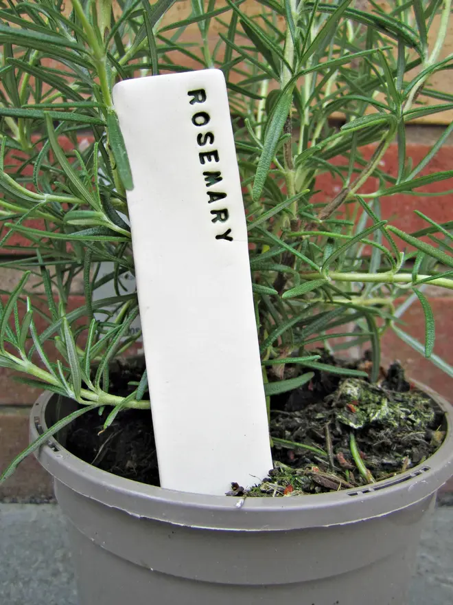 Ceramic Herb Plant Markers