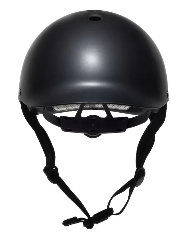 Dashel Black Helmet from the front.