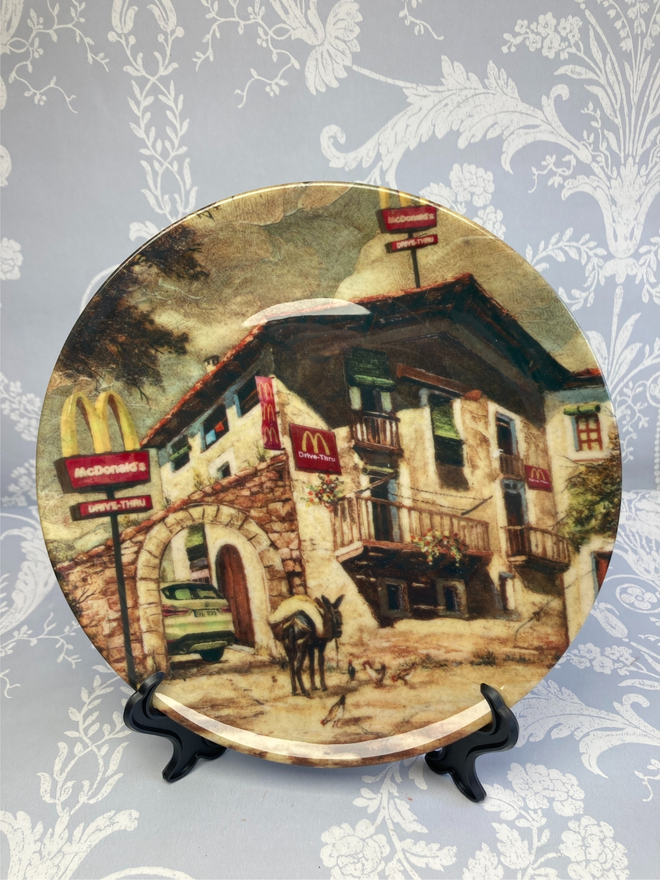 McDonalds Drive Thru China Plate