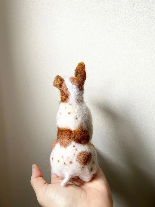 merino wool jack russell pet portrait