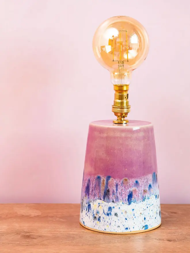 Shoreline Small Table Lamp in pink