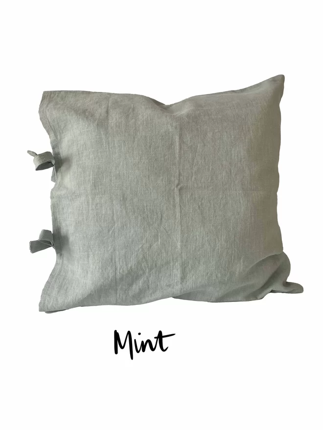 Mint cushion cover