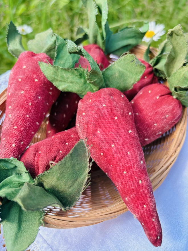 Faux strawberries