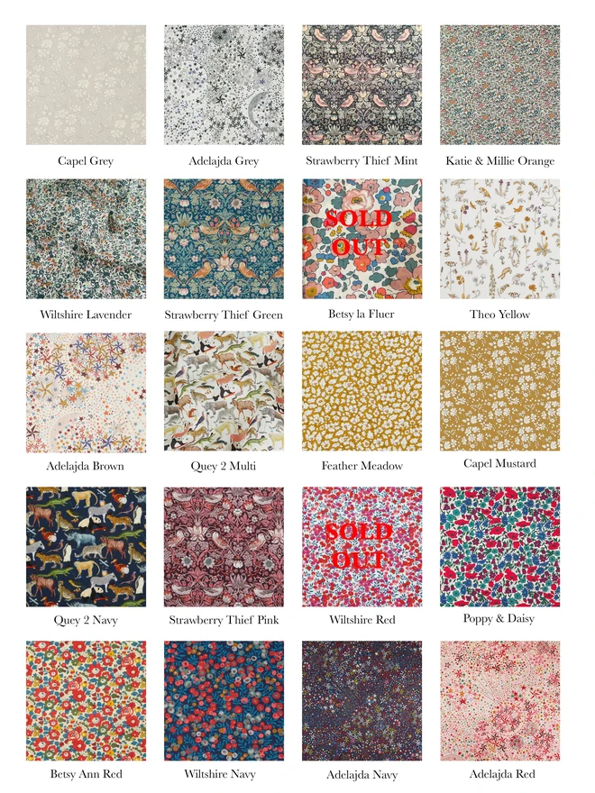 Liberty Print options mixed