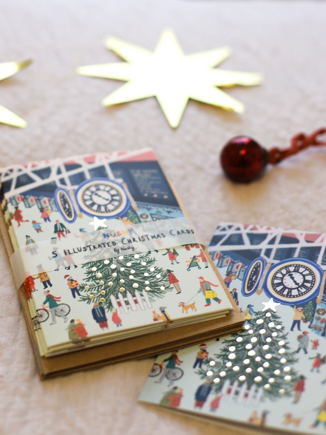 Waterloo Station London Christmas Card