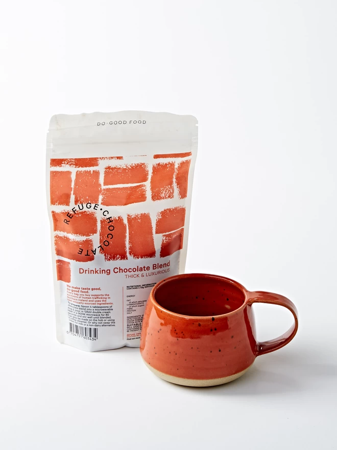Hot Chocolate Mix and ceramic mug 