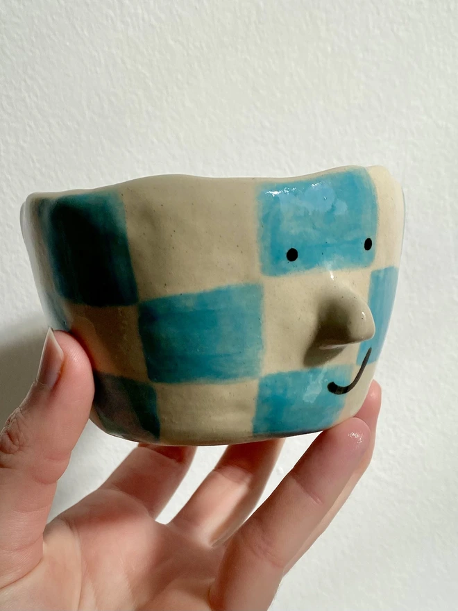 Ocean Checkerboard Pot