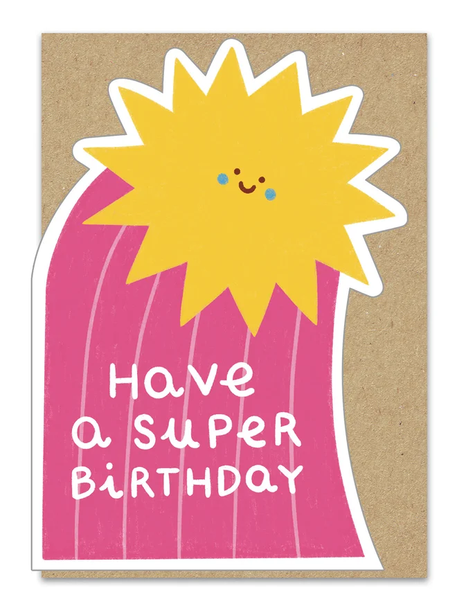 have a super birthday star card