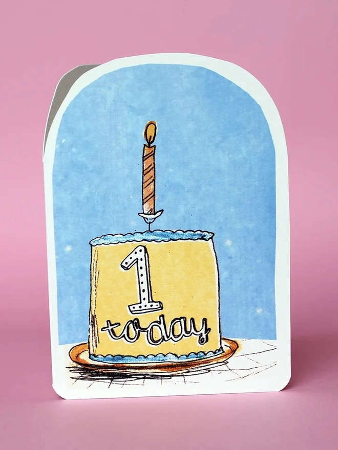 One Today Birthday Candles Card Pack 