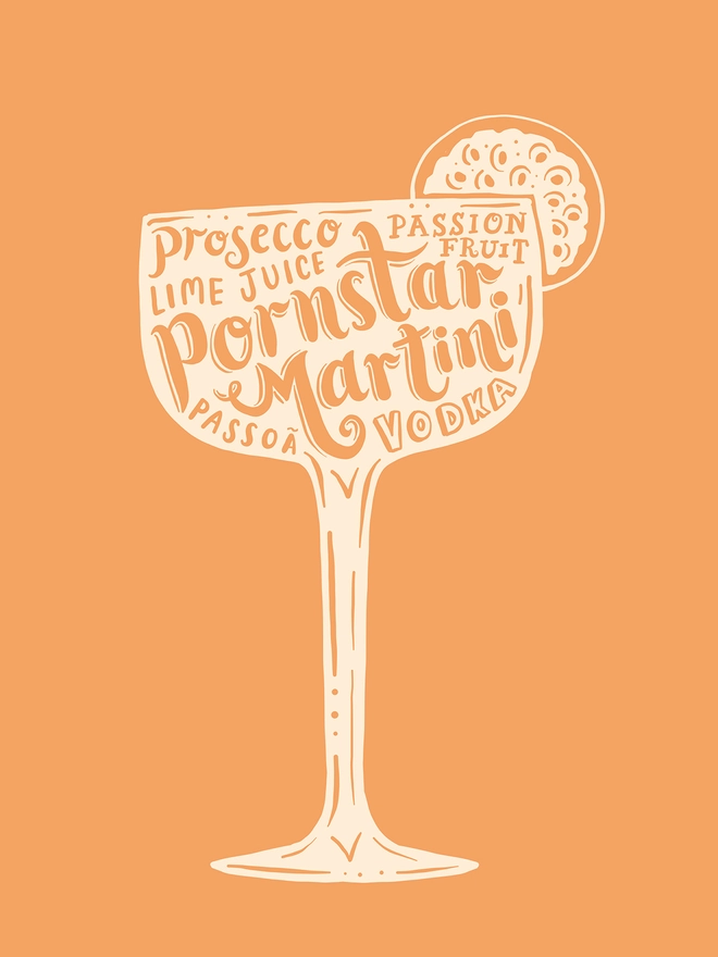 Pornstar Martini Cocktail poster