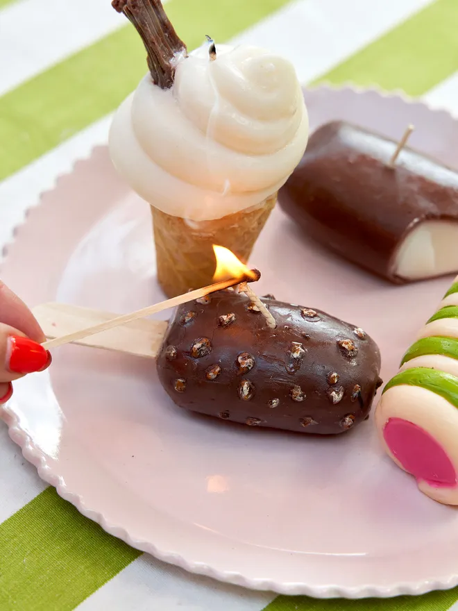 Ice cream candles