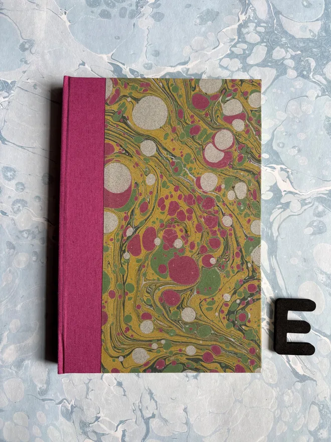 Hand-Marbled A5 Plain Journal E