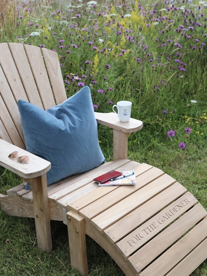 Personalised Oak Sun Lounger 