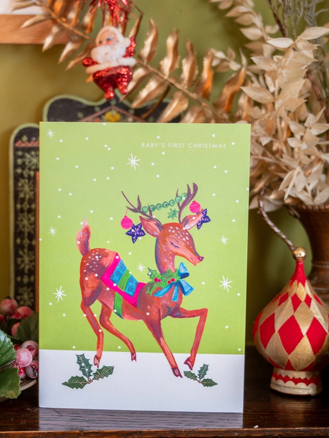 reindeer xmas baby