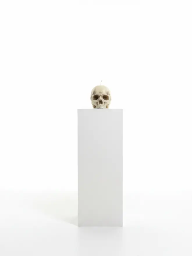 HUMAN SKULL CANDLE