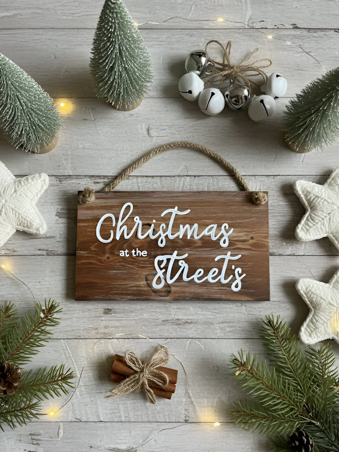 christmas at the sign