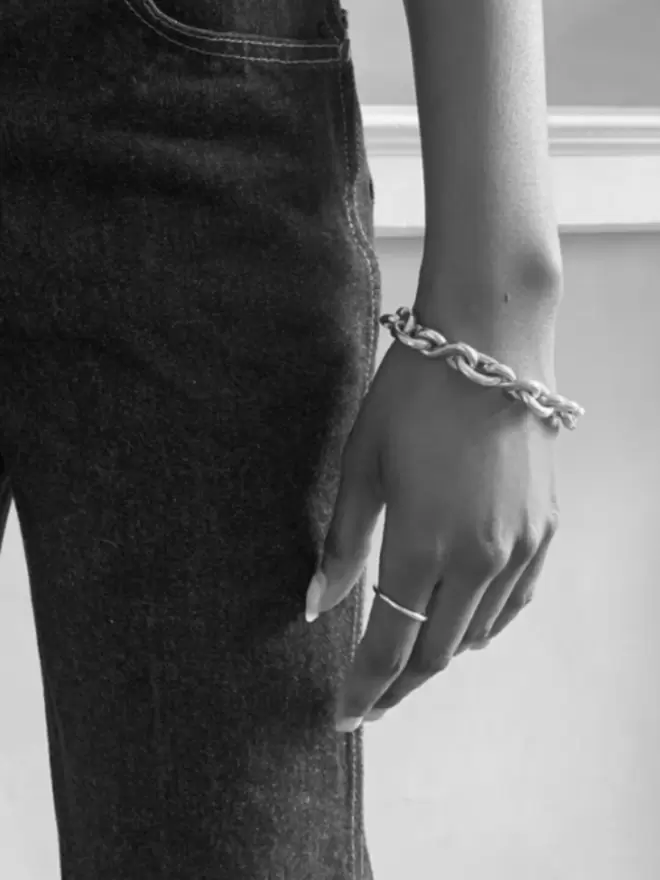 Silver Saint Malo Chain Bracelet 