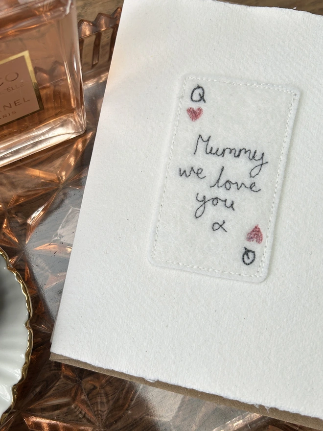 personalised playing card