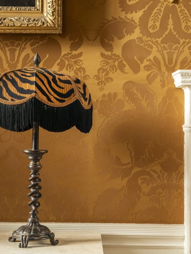 The Tigress Fringed Lampshade