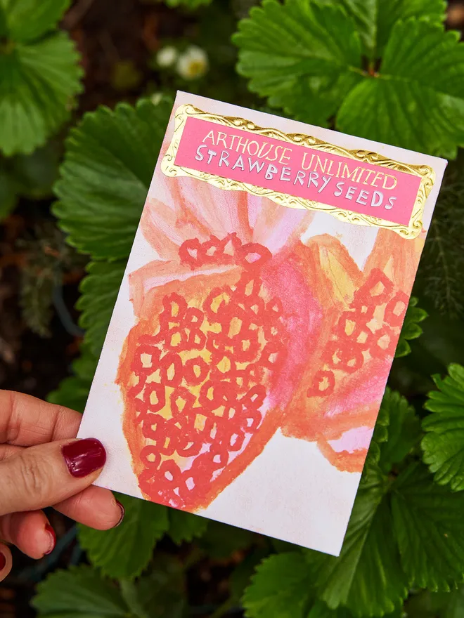 Strawberry seed packet