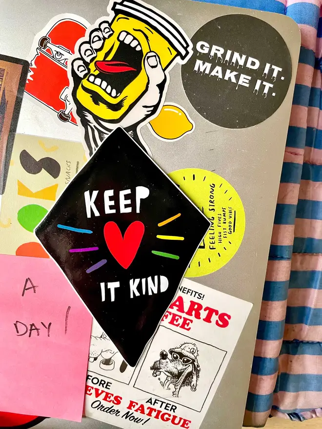 Perfect sticker to put on your waterbottle, laptop, journal.