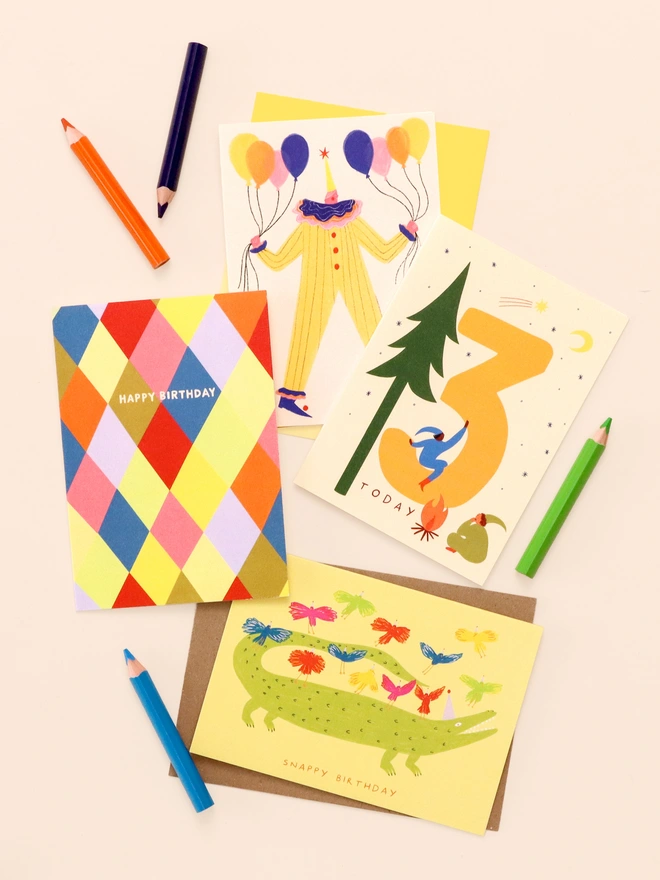 'Snappy Birthday' Crocodile Card 
