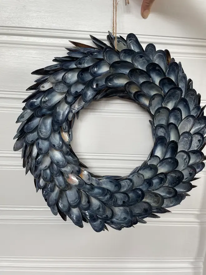 Extra Large Mussel Shell Wreath