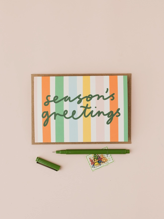 Season's greetings christmas card